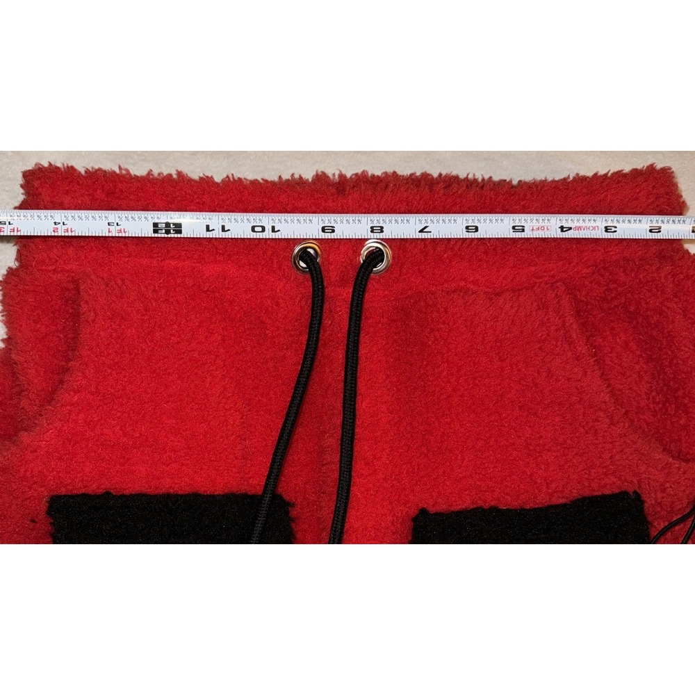 CS Cruddy Sport Sherpa Streetwear Shorts Pockets TikTok Red Black Sz M - Picture 10 of 13